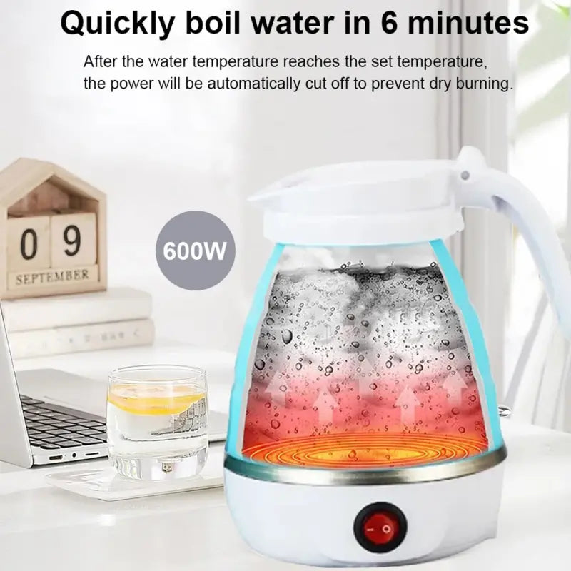 Silicone Foldable Electric kettle For Travel and Houshold, Automatic Function Bachat Dukan