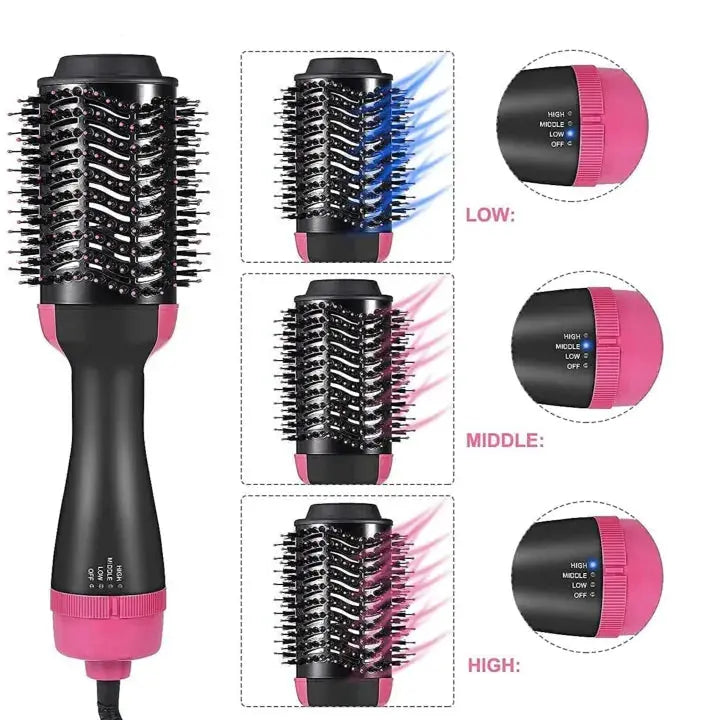 Shenish™ 4-in-1 Blow Hair Dryer - Volumizer Brush, Straightening & Curl Shenish.com