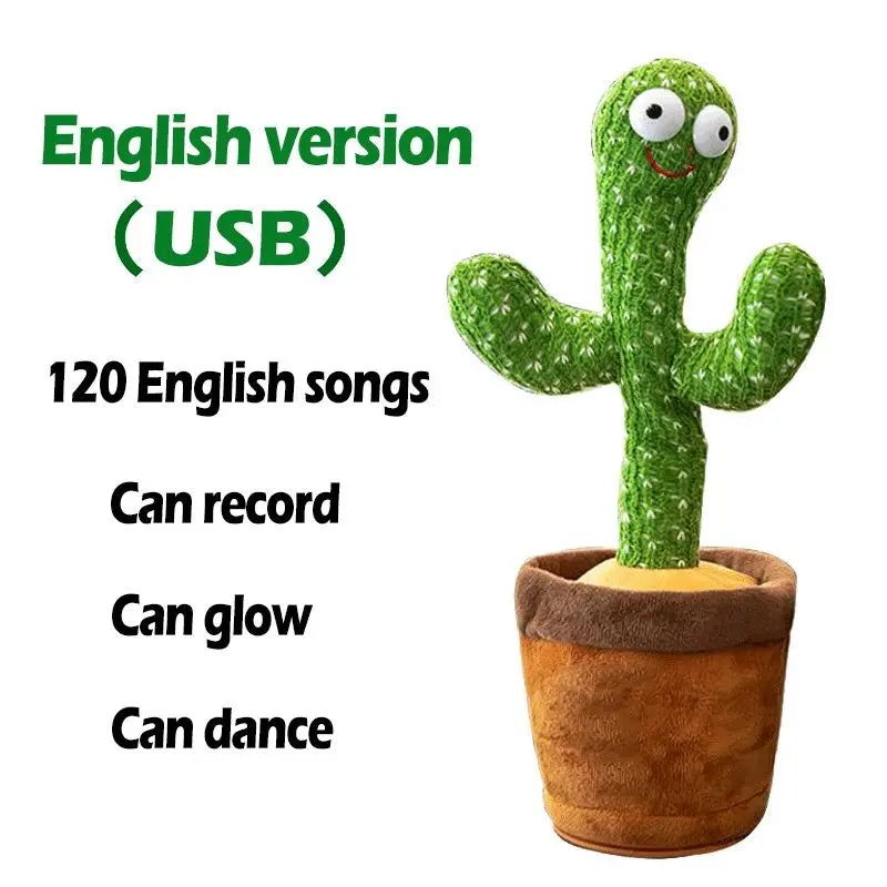 Cactus-Shaped Dance Toy with Adjustable Volume Control Frakin Store
