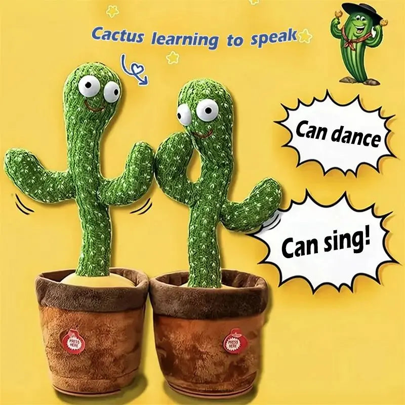 Cactus-Shaped Dance Toy with Adjustable Volume Control Frakin Store