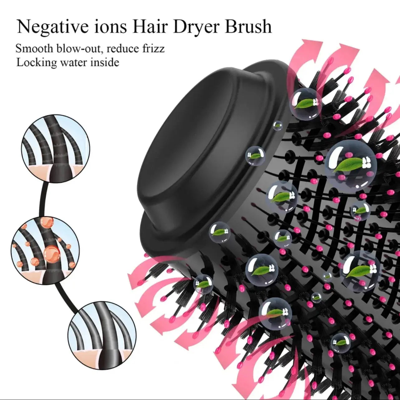 Shenish™ 4-in-1 Blow Hair Dryer - Volumizer Brush, Straightening & Curl Shenish.com