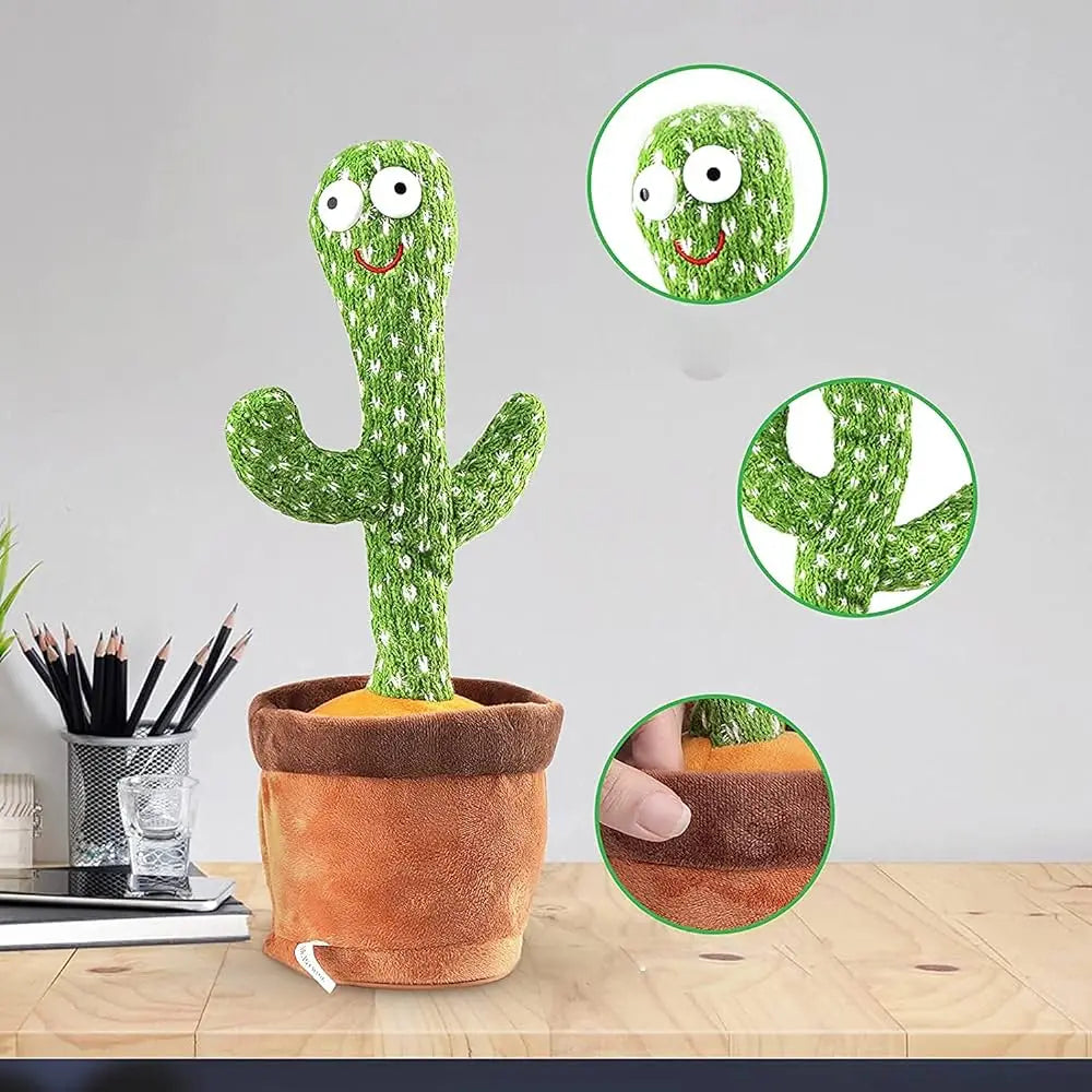 Cactus-Shaped Dance Toy with Adjustable Volume Control Frakin Store